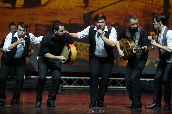 Rhythm of the Dance Irish dance company performs in Moscow