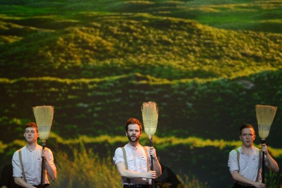 Rhythm of the Dance Irish dance company performs in Moscow