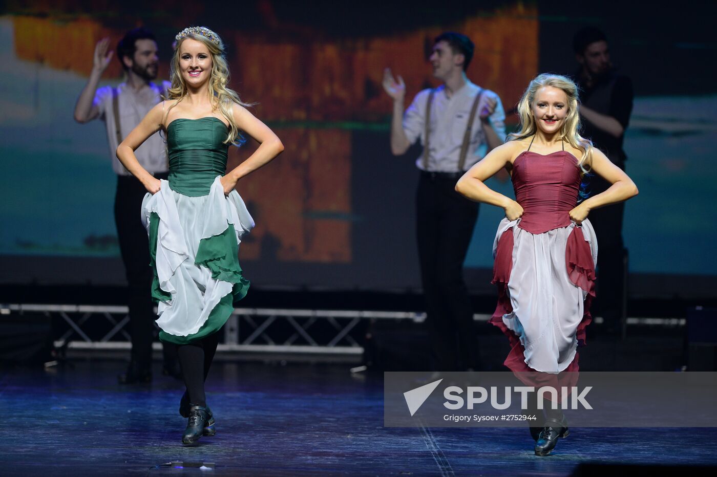 Rhythm of the Dance Irish dance company performs in Moscow