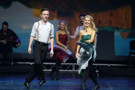 Rhythm of the Dance Irish dance company performs in Moscow