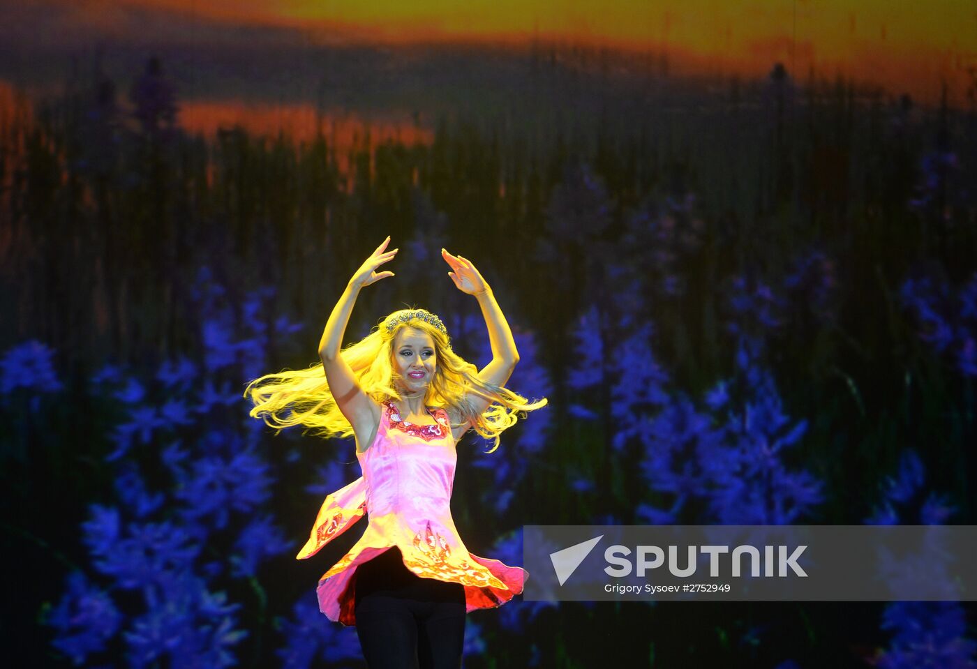 Rhythm of the Dance Irish dance company performs in Moscow