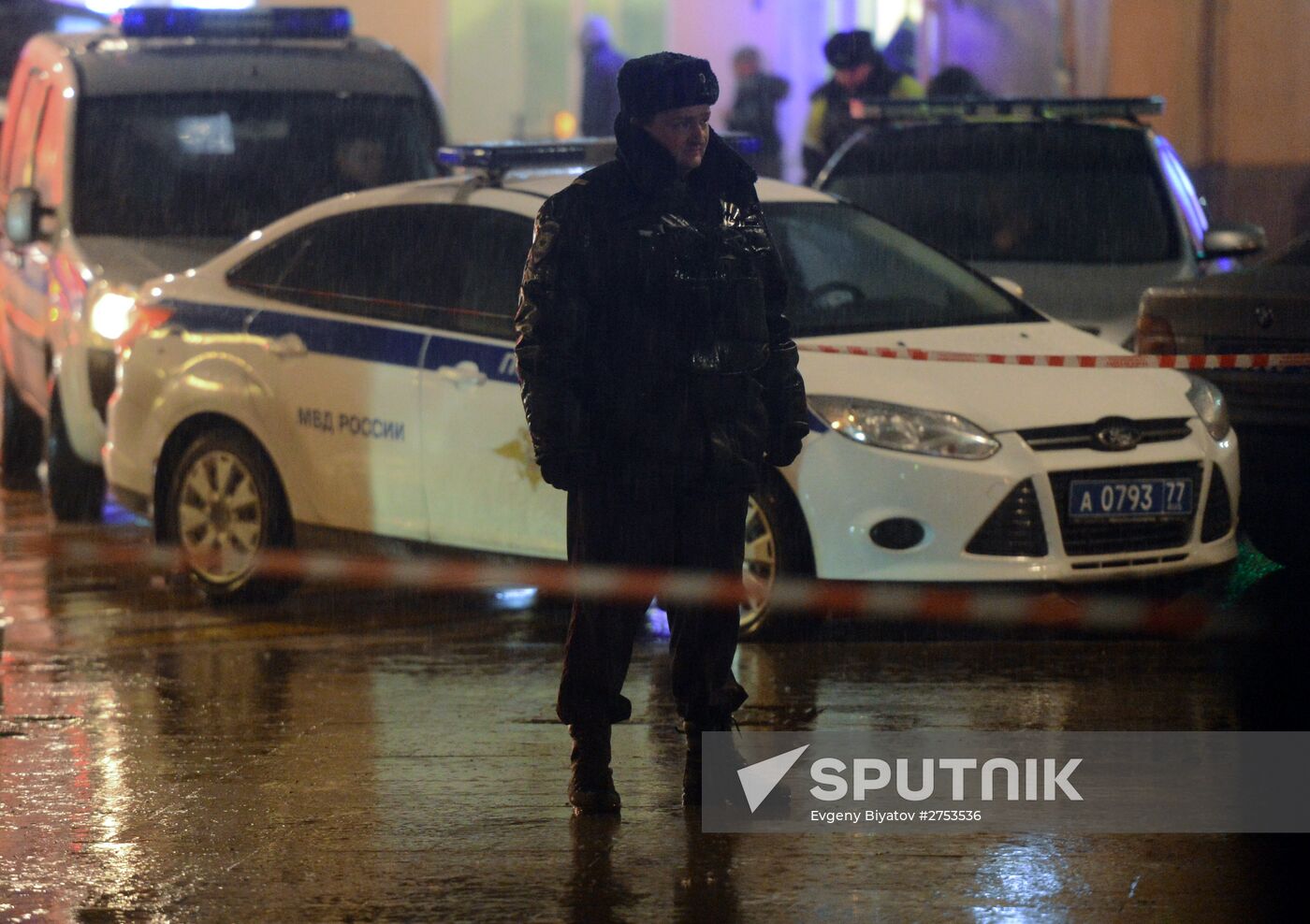 Blast on Pokrovka Street in Moscow