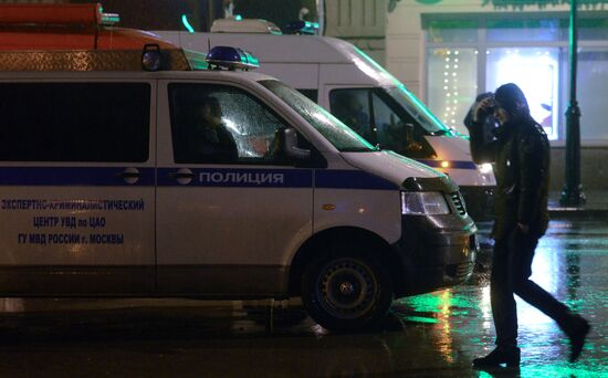 Blast on Pokrovka Street in Moscow