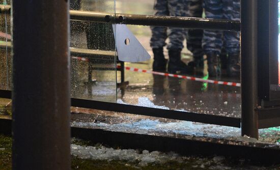 Blast on Pokrovka Street in Moscow