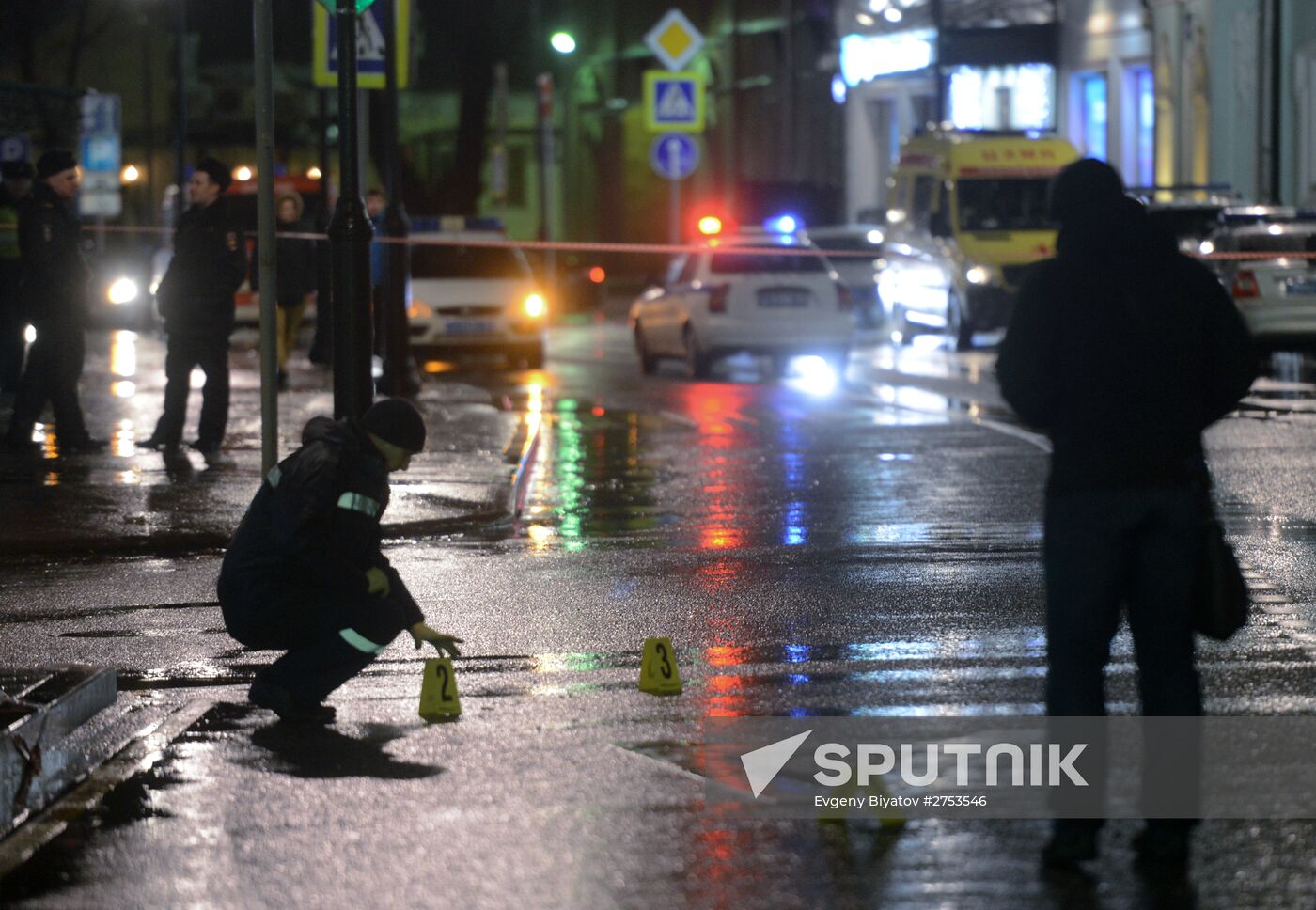 Blast on Pokrovka Street in Moscow
