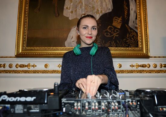 Cocktail party during presentation of new Garrard jewelry collection