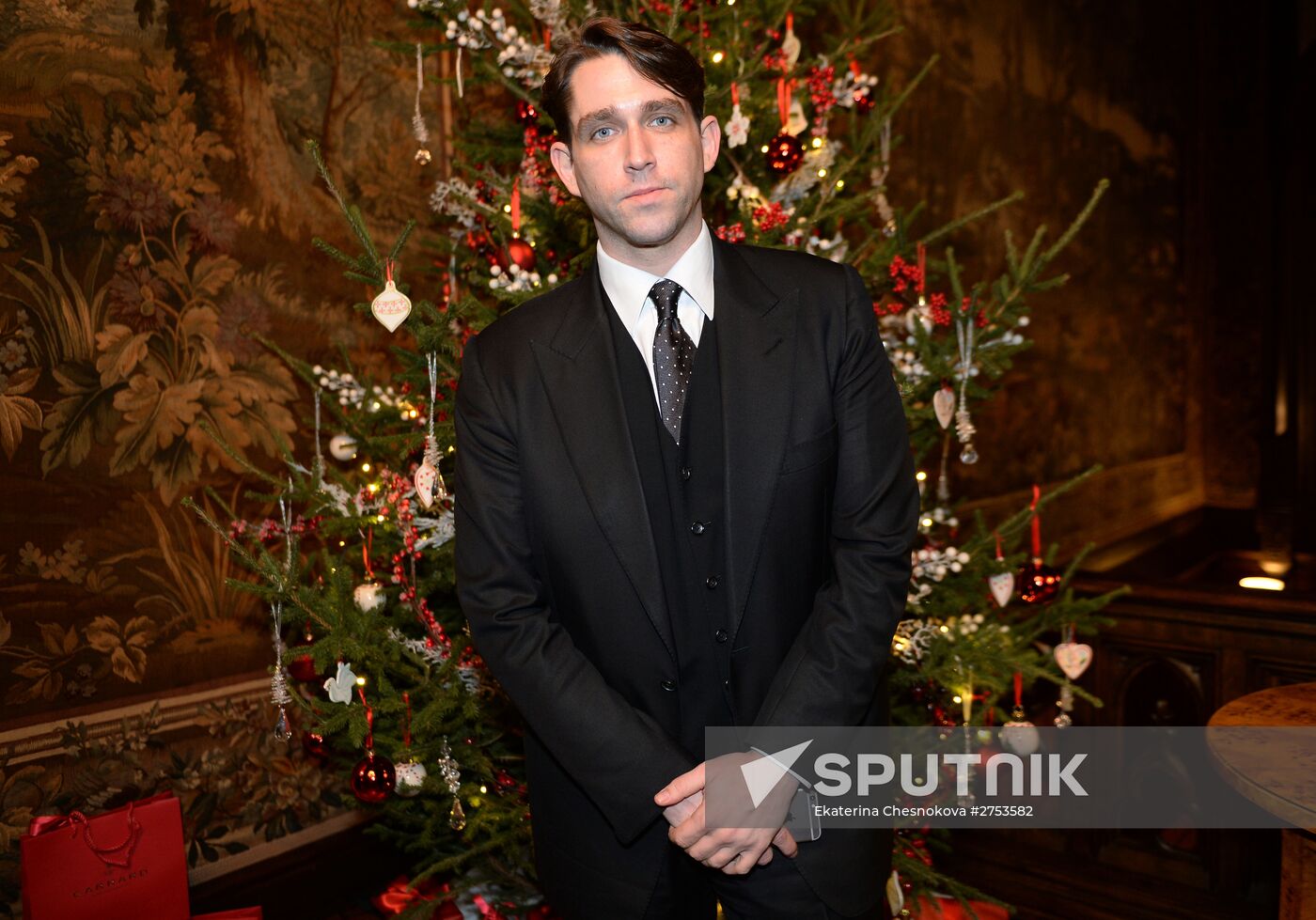 Cocktail party during presentation of new Garrard jewelry collection