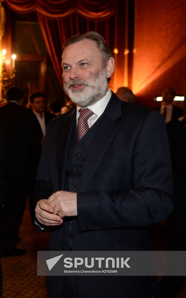 Cocktail party during presentation of new Garrard jewelry collection