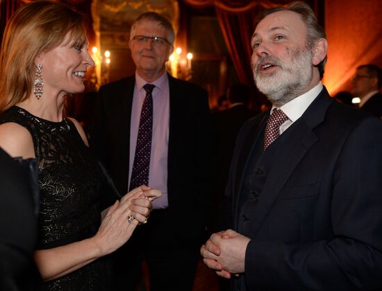 Cocktail party during presentation of new Garrard jewelry collection