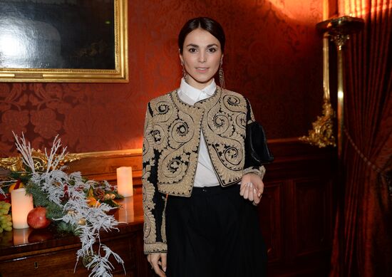 Cocktail party during presentation of new Garrard jewelry collection