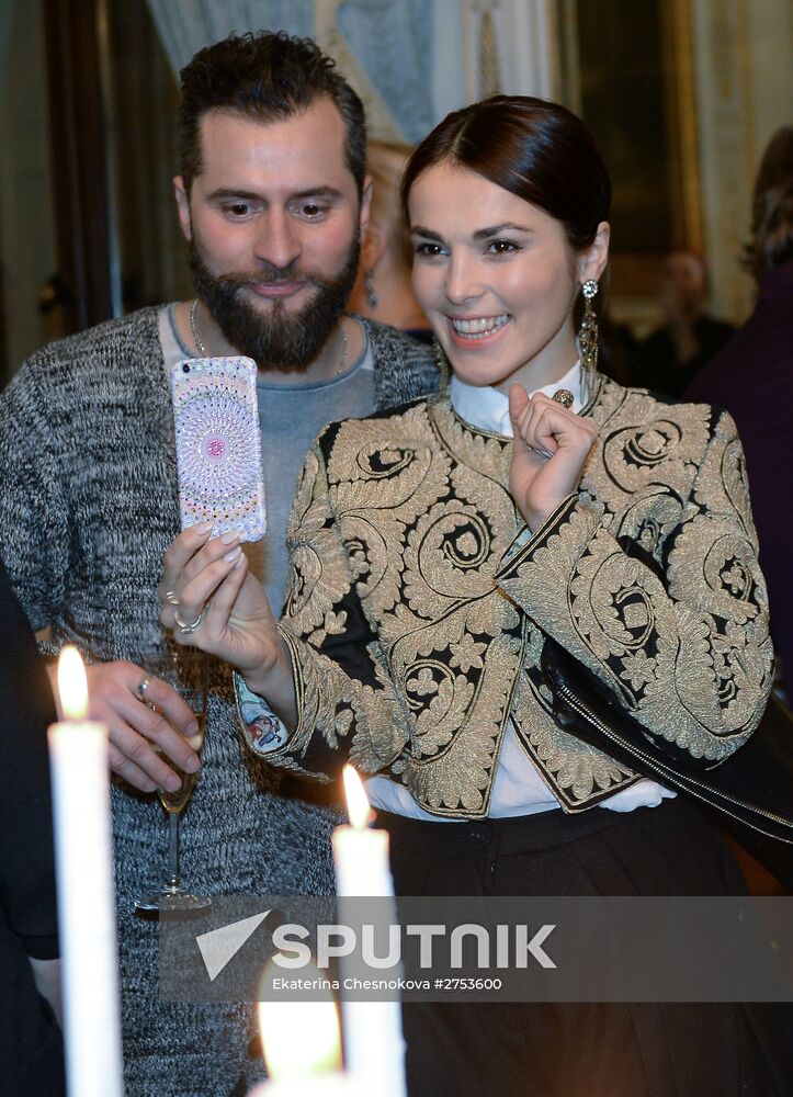 Cocktail party during presentation of new Garrard jewelry collection
