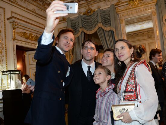 Cocktail party during presentation of new Garrard jewelry collection