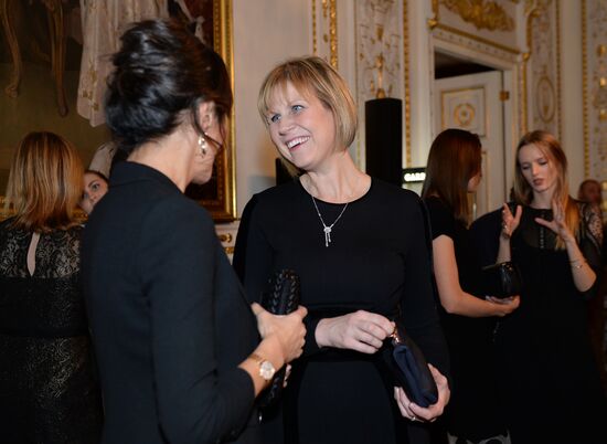 Cocktail party during presentation of new Garrard jewelry collection