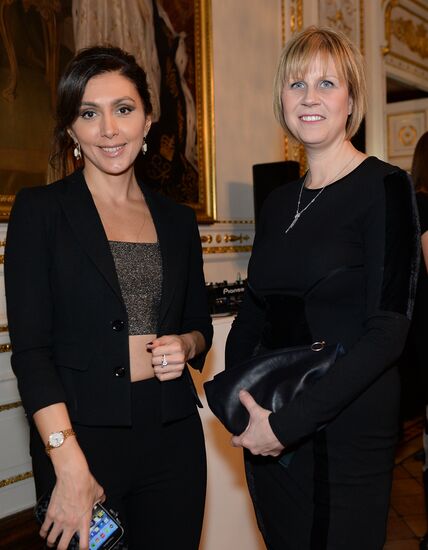 Cocktail party during presentation of new Garrard jewelry collection