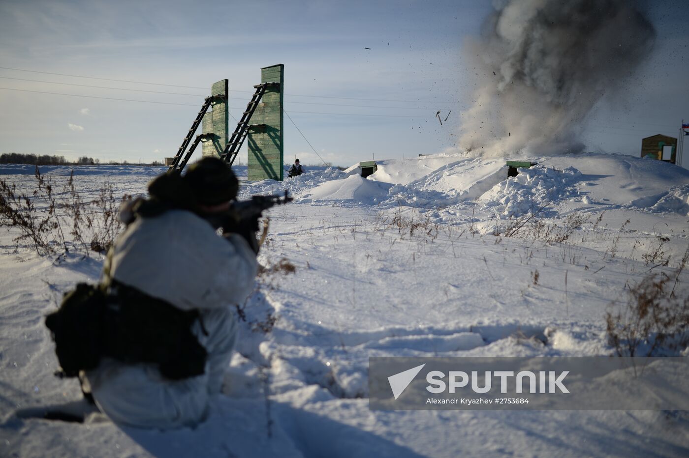 Motorized-rifle infantry of the Central Military District exercises in Novosibirsk