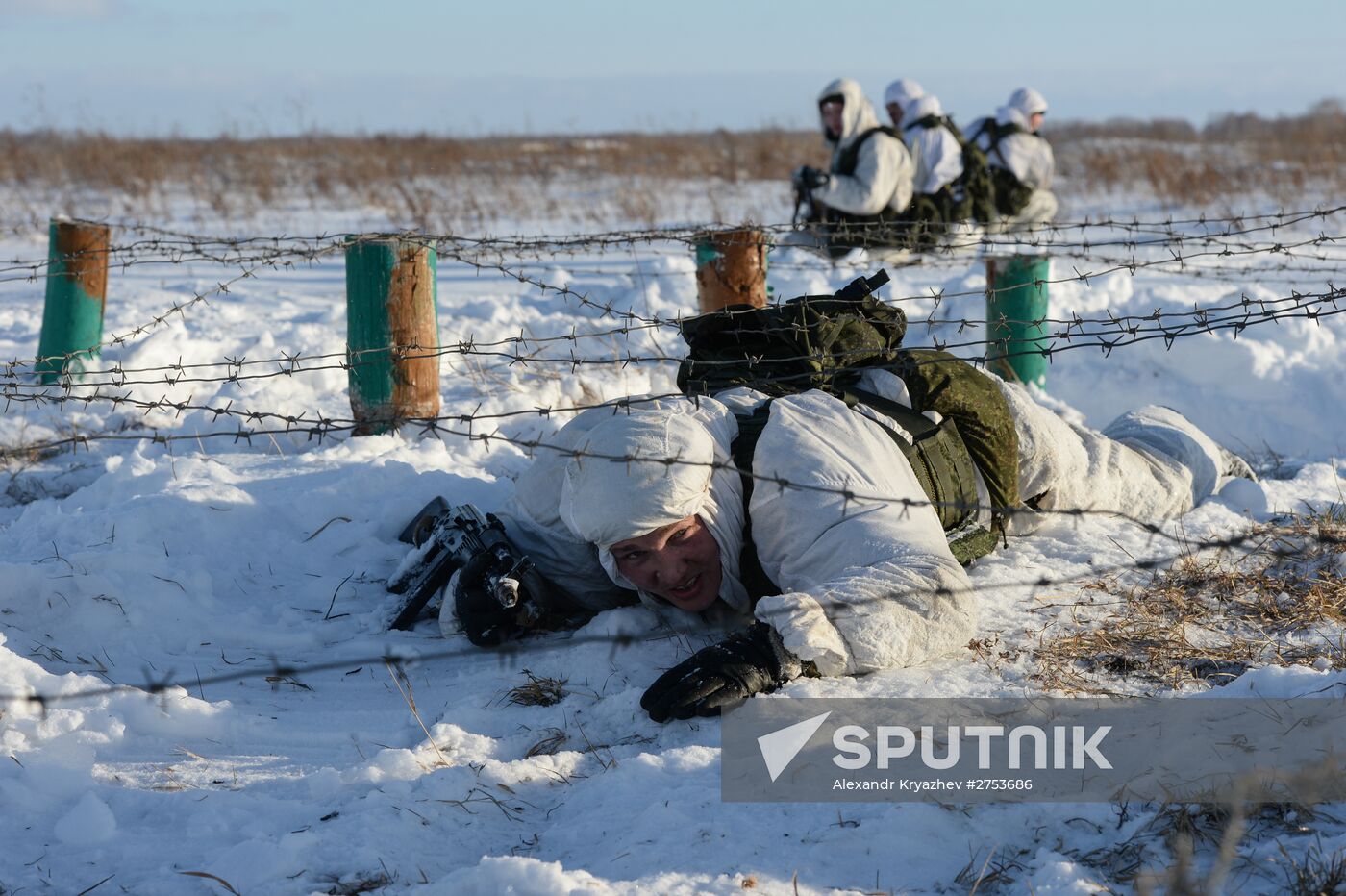 Motorized-rifle infantry of the Central Military District exercises in Novosibirsk