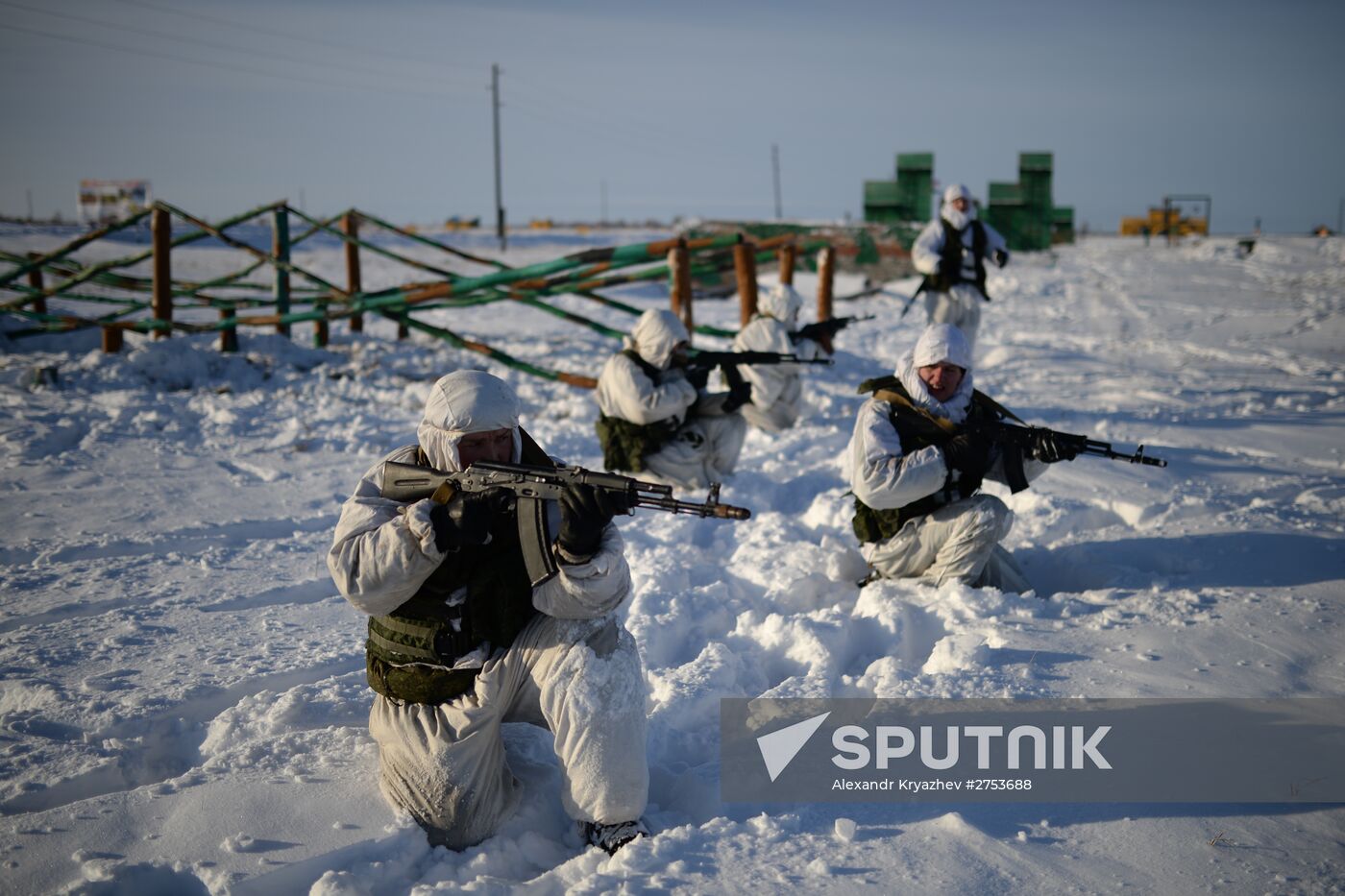 Motorized-rifle infantry of the Central Military District exercises in Novosibirsk