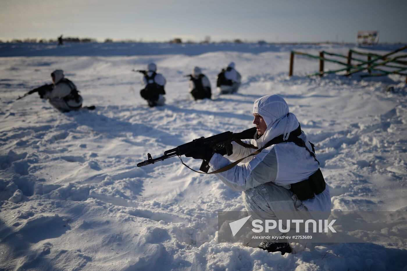 Motorized-rifle infantry of the Central Military District exercises in Novosibirsk