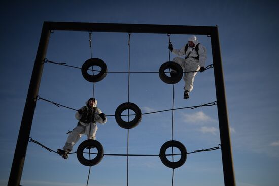 Motorized-rifle infantry of the Central Military District exercises in Novosibirsk