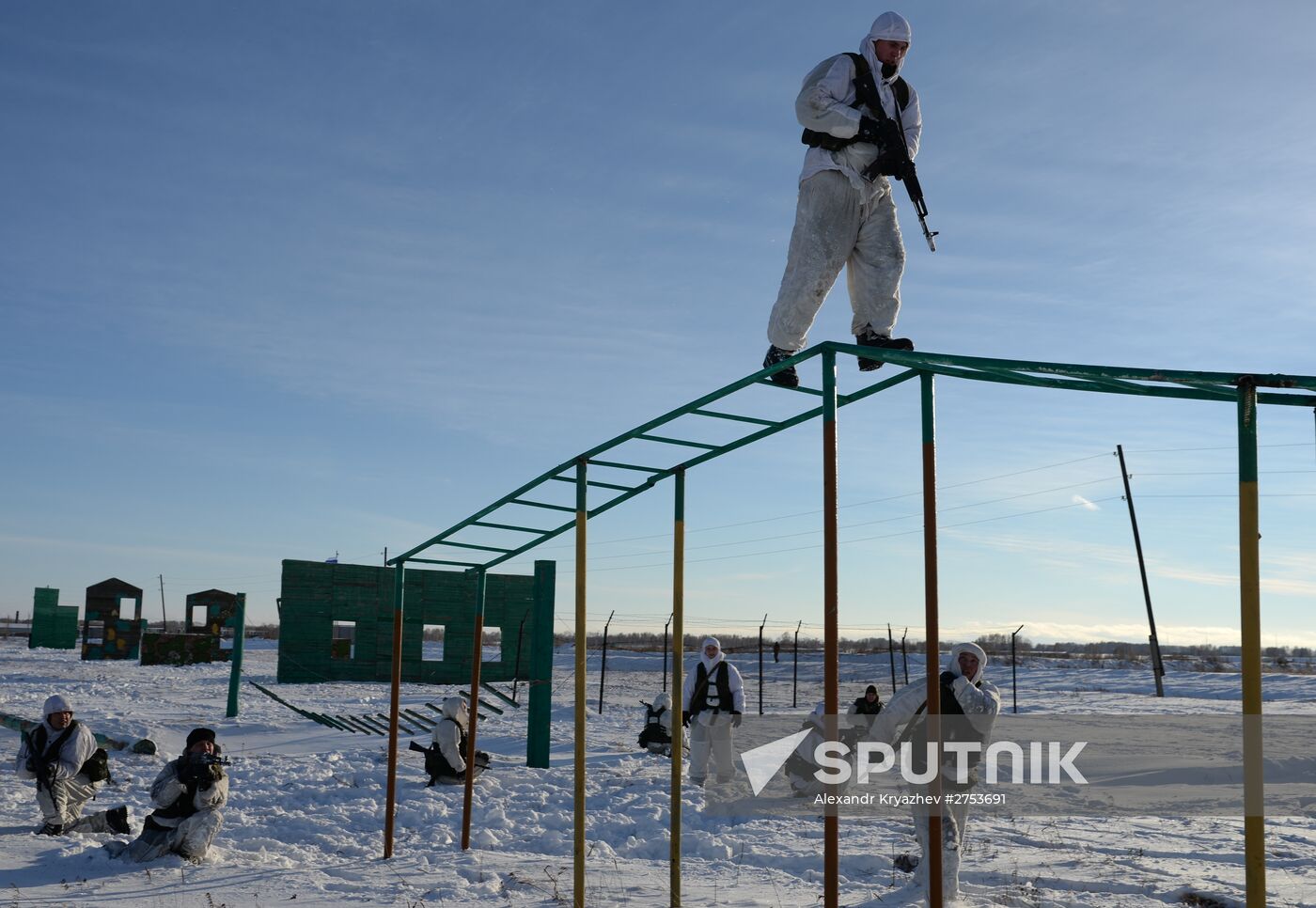 Motorized-rifle infantry of the Central Military District exercises in Novosibirsk