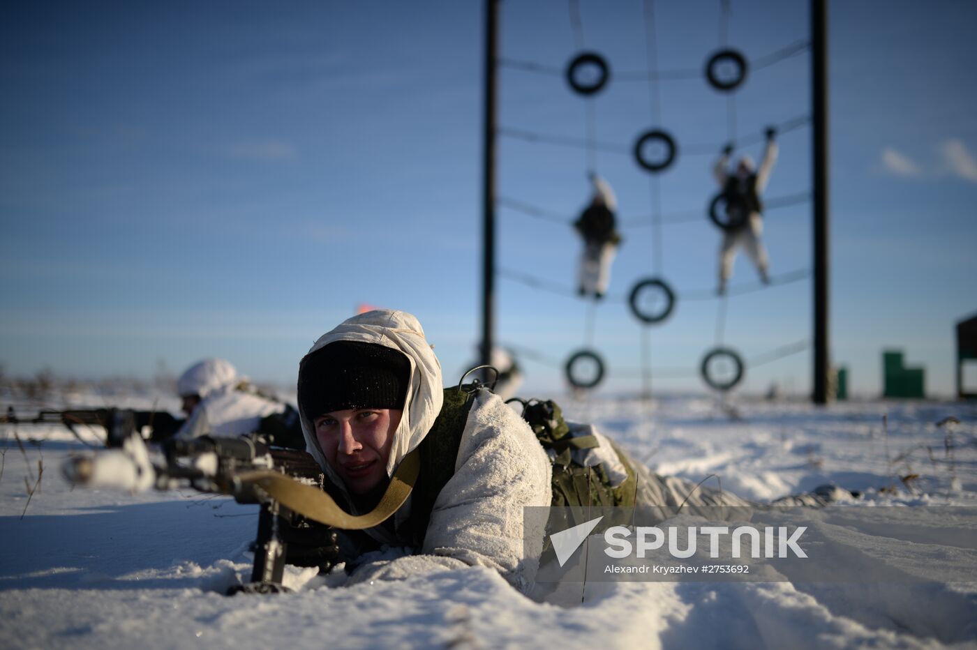 Motorized-rifle infantry of the Central Military District exercises in Novosibirsk