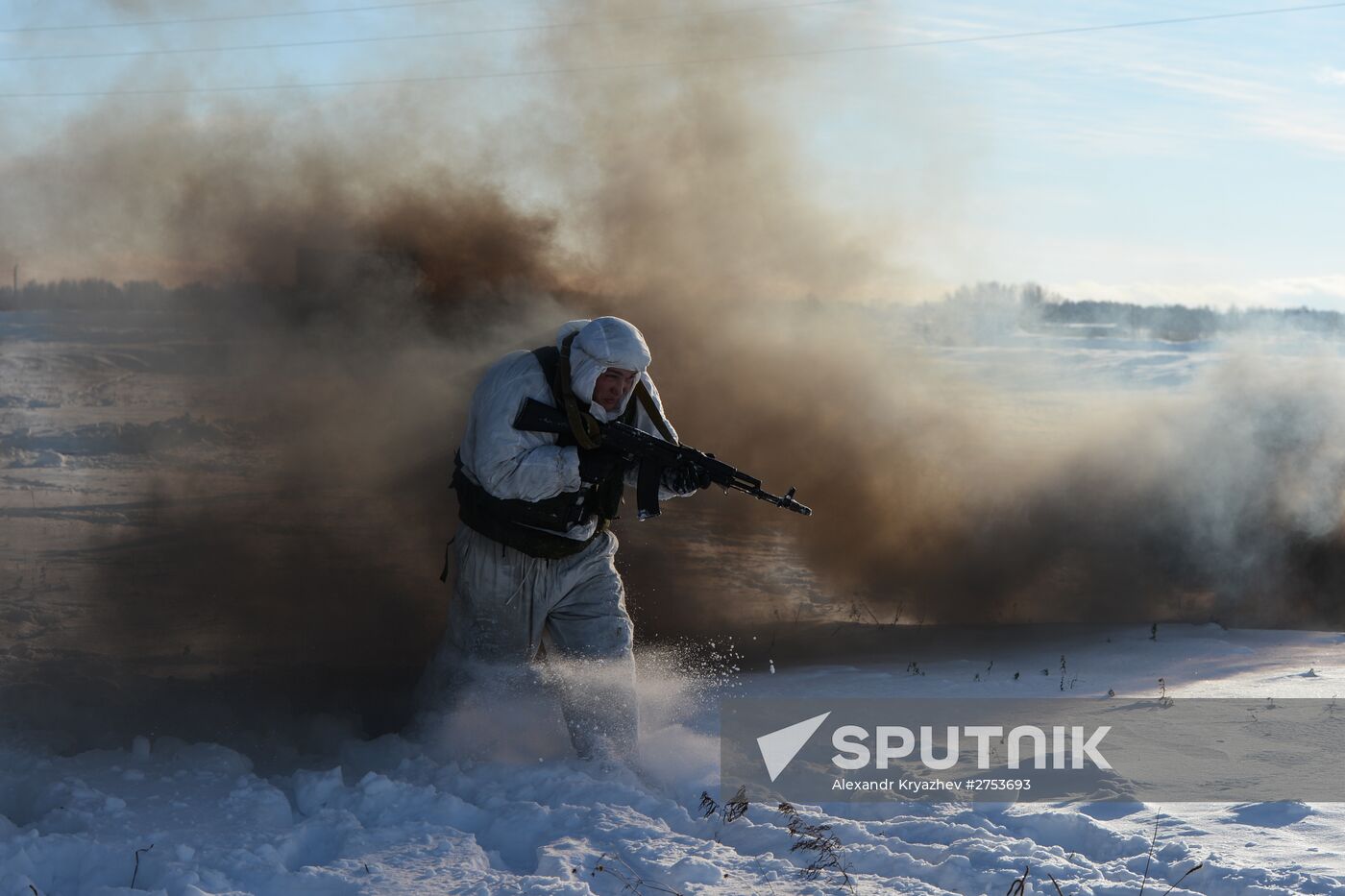 Motorized-rifle infantry of the Central Military District exercises in Novosibirsk