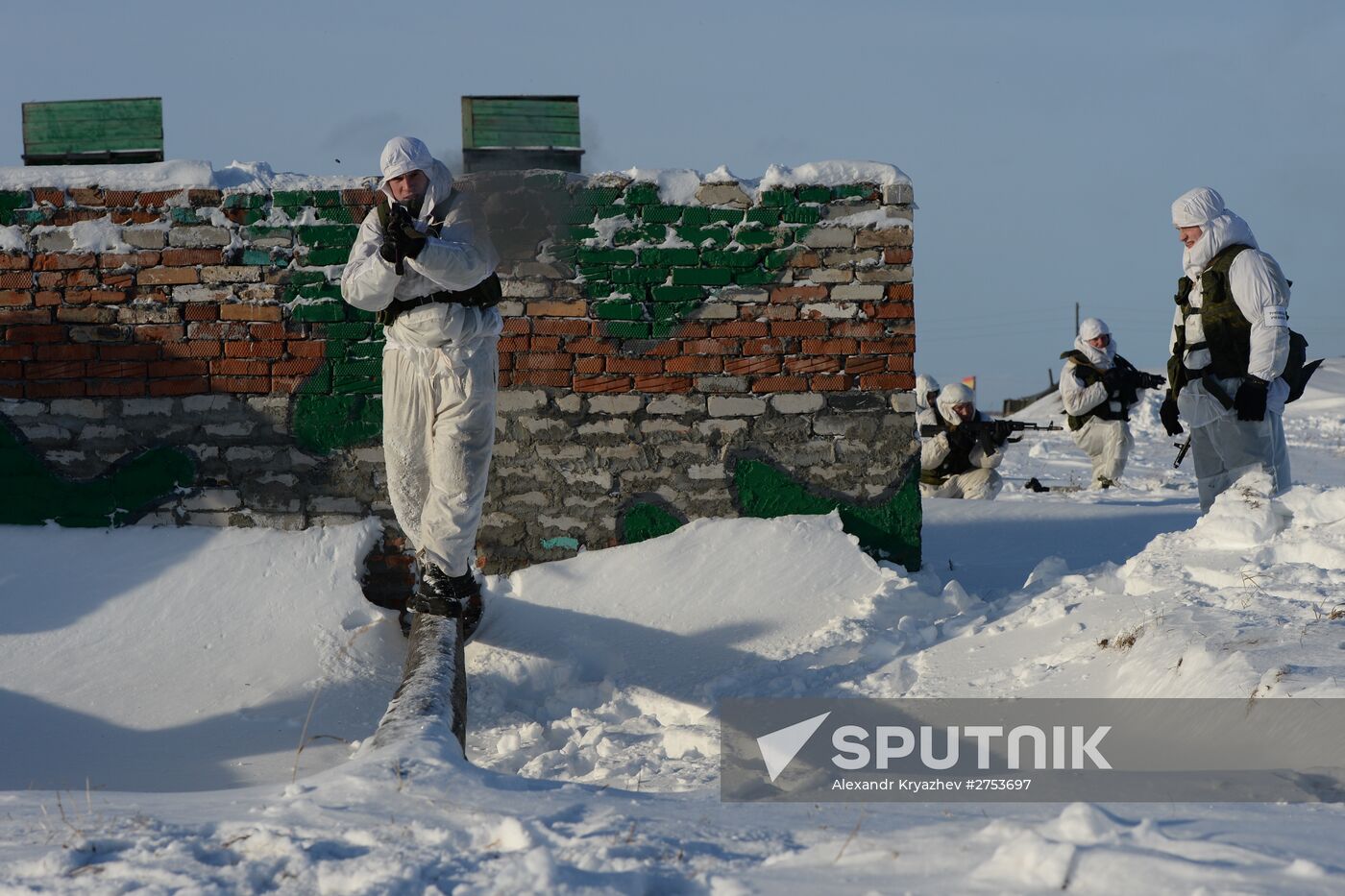 Motorized-rifle infantry of the Central Military District exercises in Novosibirsk