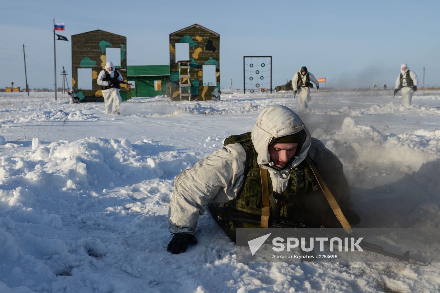 Motorized-rifle infantry of the Central Military District exercises in Novosibirsk