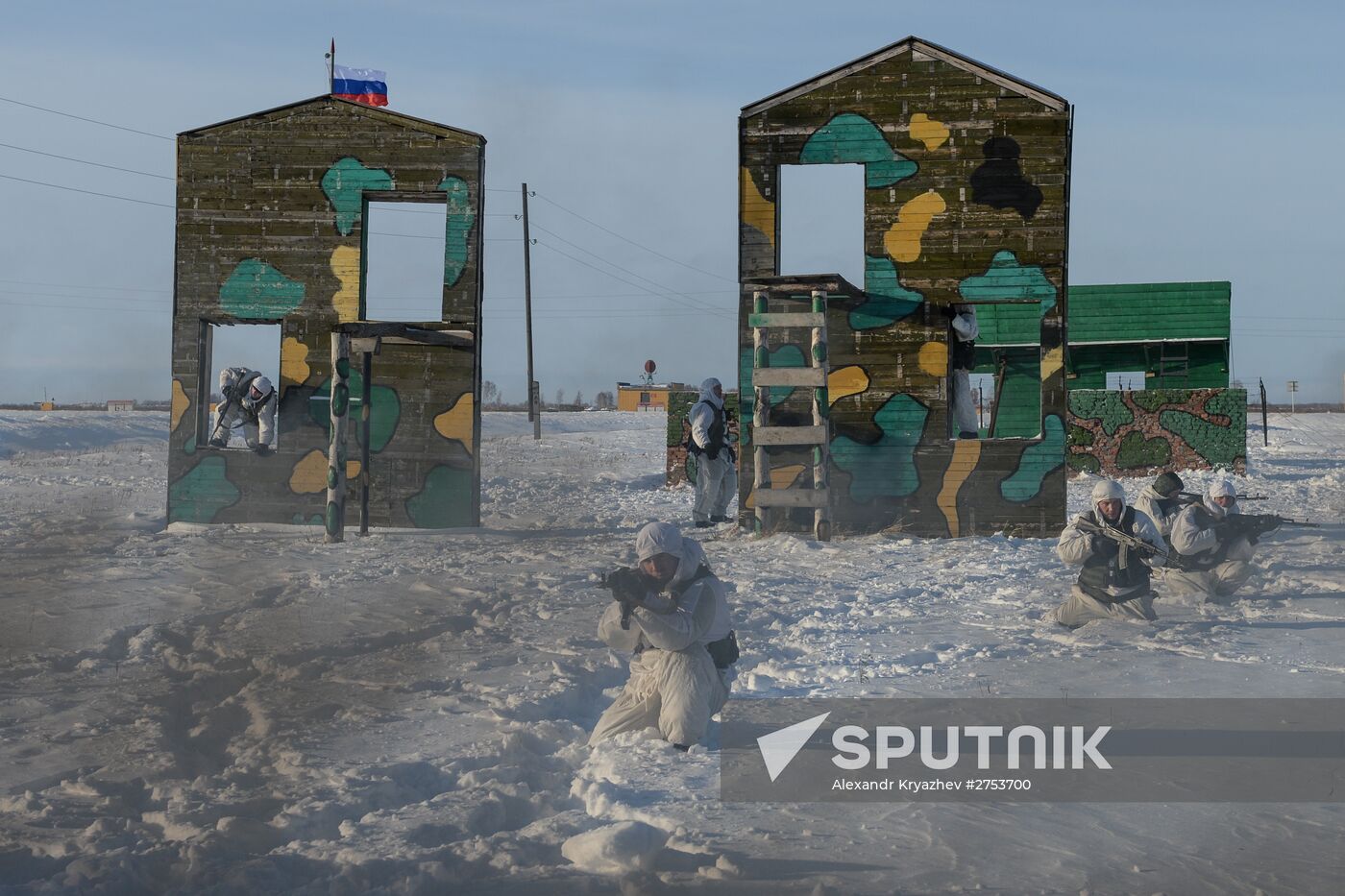 Motorized-rifle infantry of the Central Military District exercises in Novosibirsk