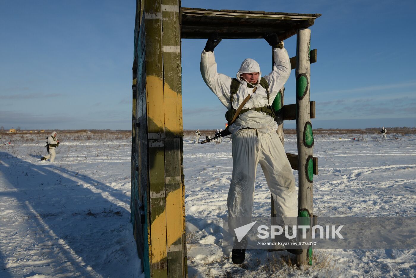 Motorized-rifle infantry of the Central Military District exercises in Novosibirsk