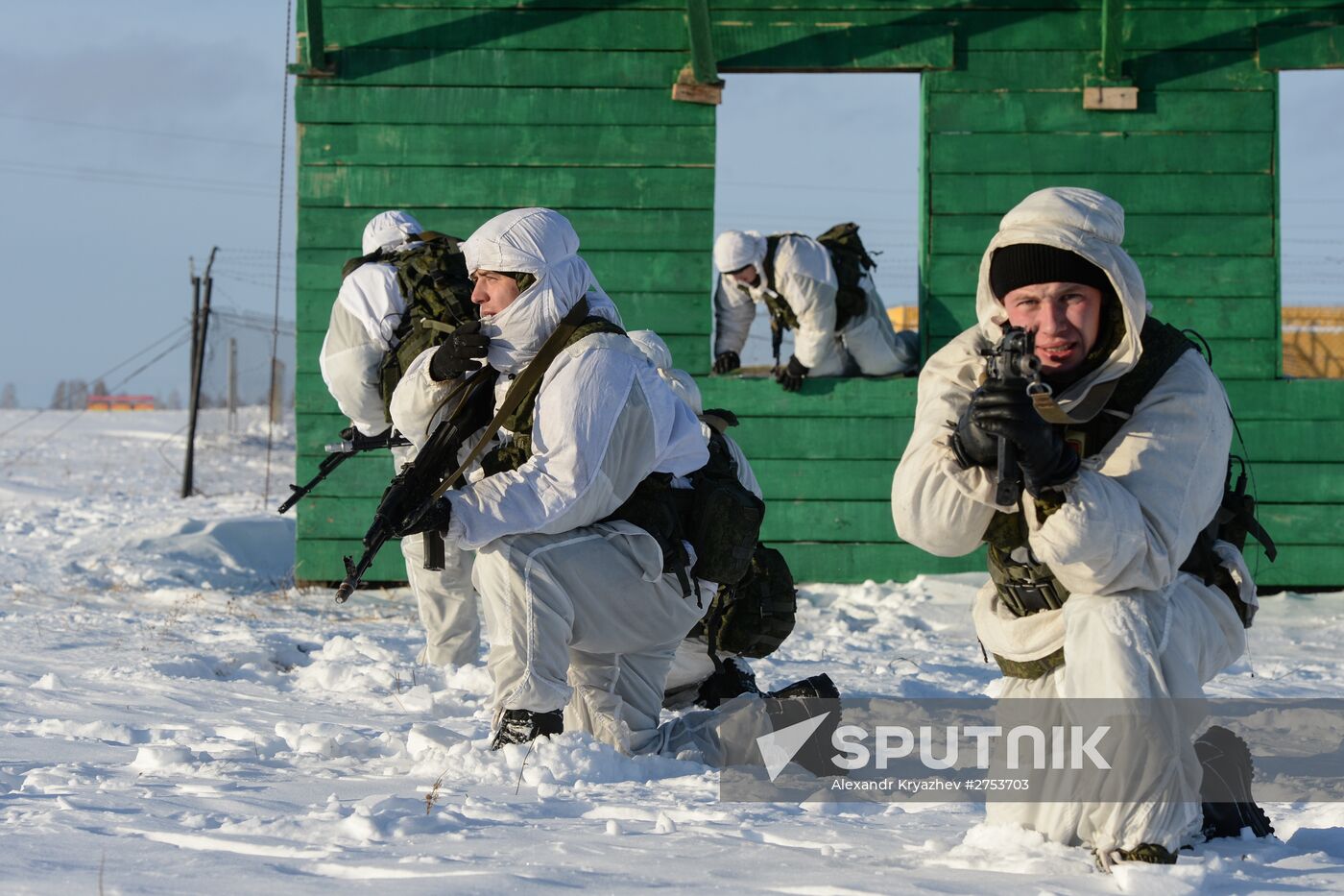 Motorized-rifle infantry of the Central Military District exercises in Novosibirsk