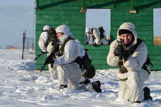 Motorized-rifle infantry of the Central Military District exercises in Novosibirsk