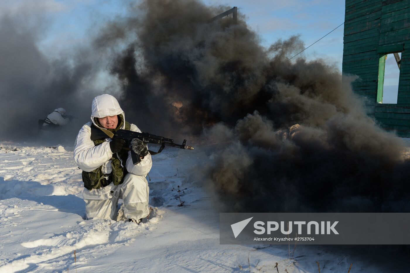 Motorized-rifle infantry of the Central Military District exercises in Novosibirsk