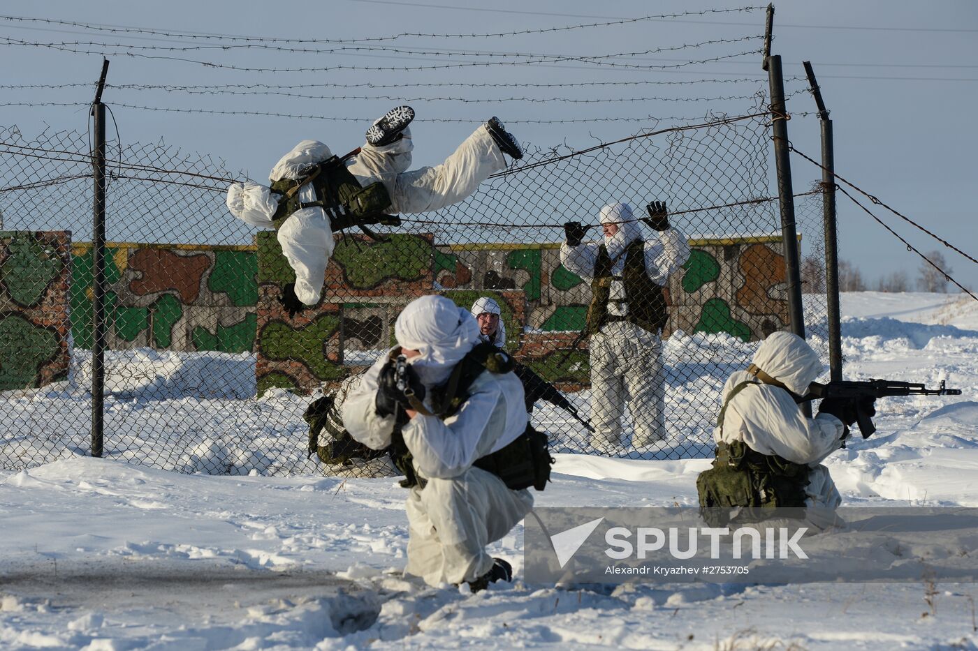 Motorized-rifle infantry of the Central Military District exercises in Novosibirsk