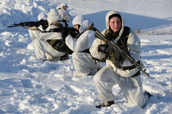 Motorized-rifle infantry of the Central Military District exercises in Novosibirsk