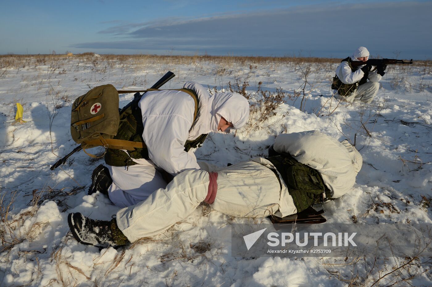 Motorized-rifle infantry of the Central Military District exercises in Novosibirsk