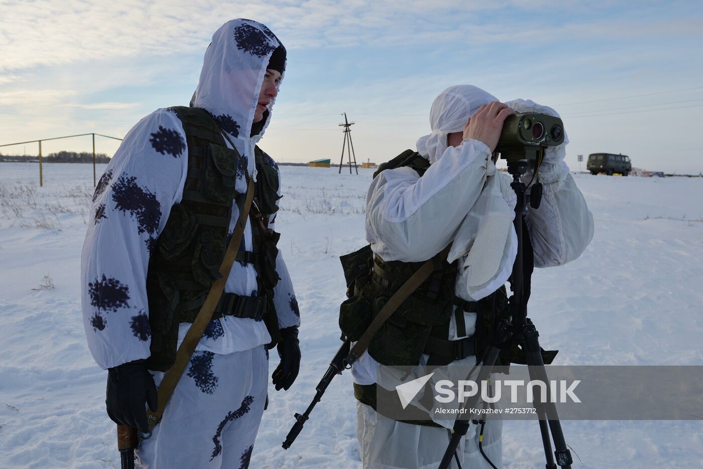Motorized-rifle infantry of the Central Military District exercises in Novosibirsk
