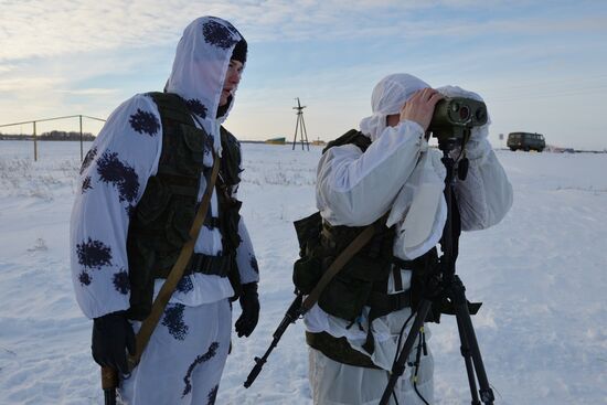 Motorized-rifle infantry of the Central Military District exercises in Novosibirsk