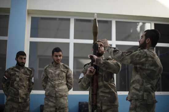 Assyrian 'Sotoro' self-defense forces in Al-Qamishli city