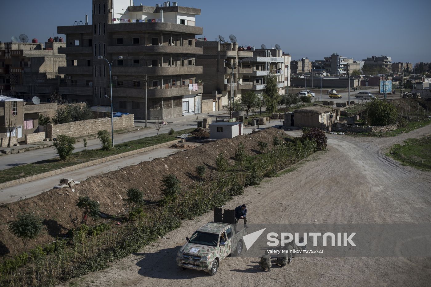 Assyrian 'Sotoro' self-defense forces in Al-Qamishli city