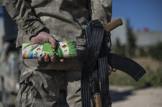 Assyrian 'Sotoro' self-defense forces in Al-Qamishli city