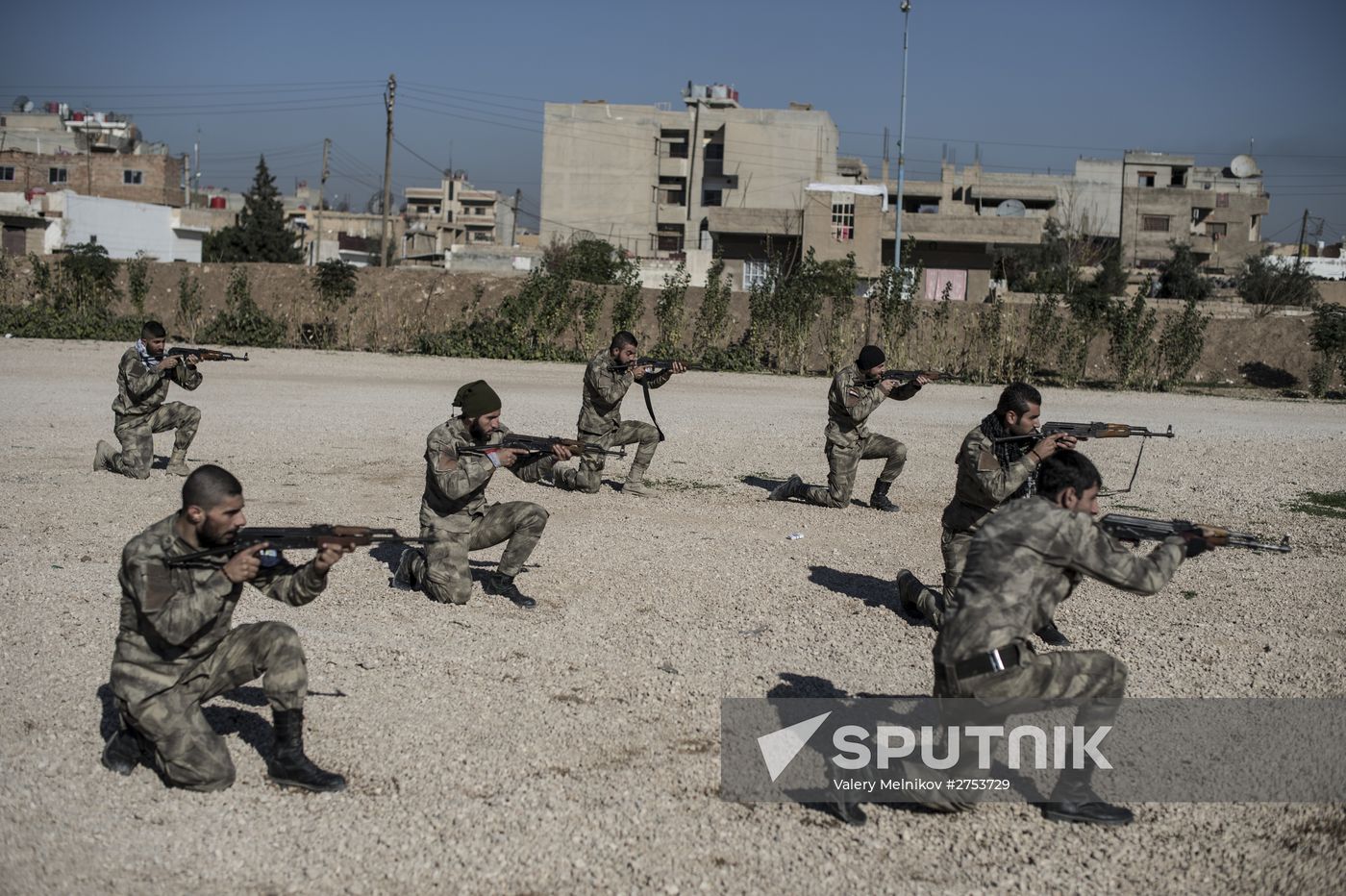 Assyrian 'Sotoro' self-defense forces in Al-Qamishli city