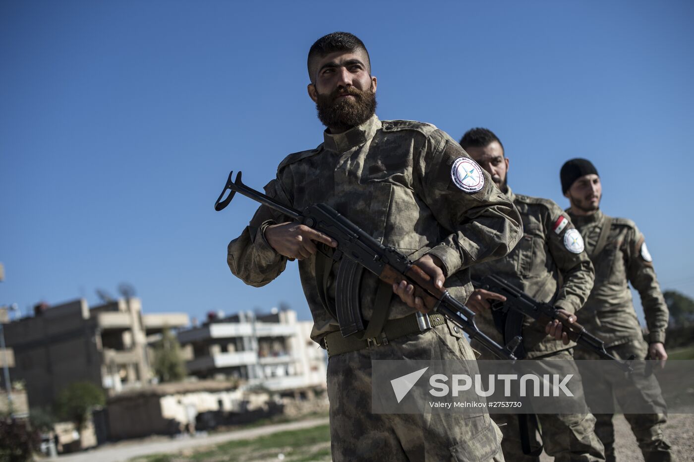 Assyrian 'Sotoro' self-defense forces in Al-Qamishli city