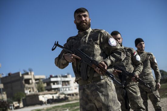 Assyrian 'Sotoro' self-defense forces in Al-Qamishli city