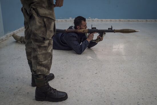 Assyrian 'Sotoro' self-defense forces in Al-Qamishli city