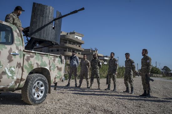 Assyrian 'Sotoro' self-defense forces in Al-Qamishli city