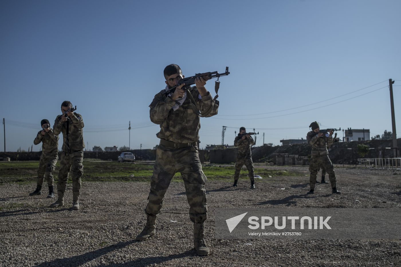 Assyrian 'Sotoro' self-defense forces in Al-Qamishli city