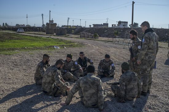 Assyrian 'Sotoro' self-defense forces in Al-Qamishli city