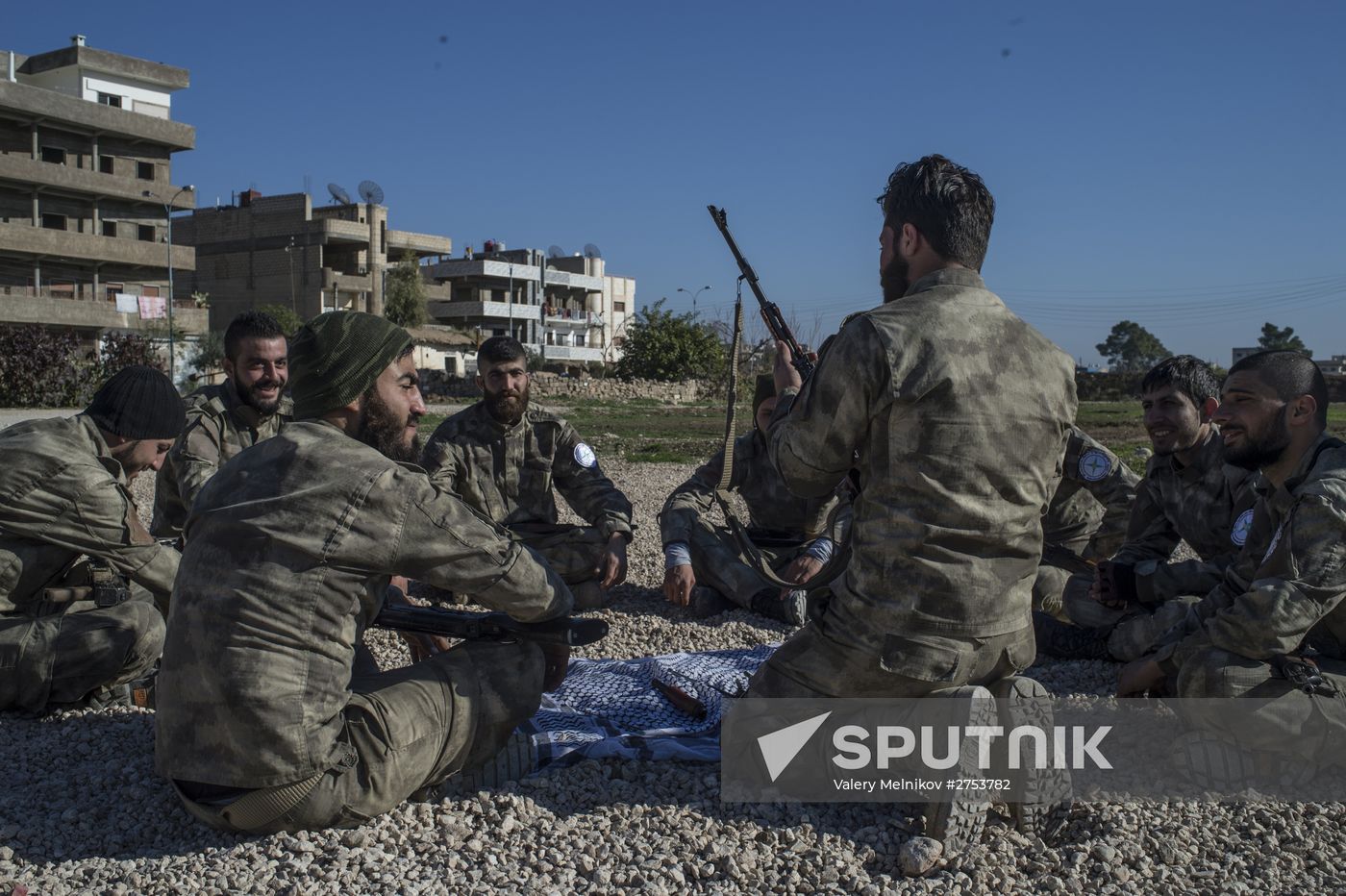 Assyrian 'Sotoro' self-defense forces in Al-Qamishli city