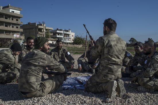 Assyrian 'Sotoro' self-defense forces in Al-Qamishli city